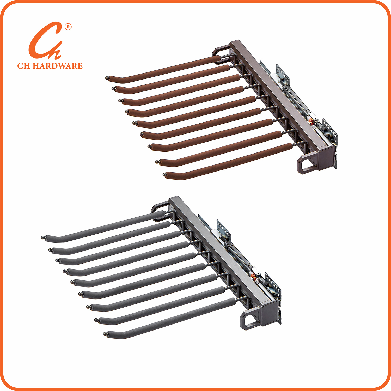 裤架 伸缩衣柜家用多功能裤抽 挂裤子架 侧装裤架详情7