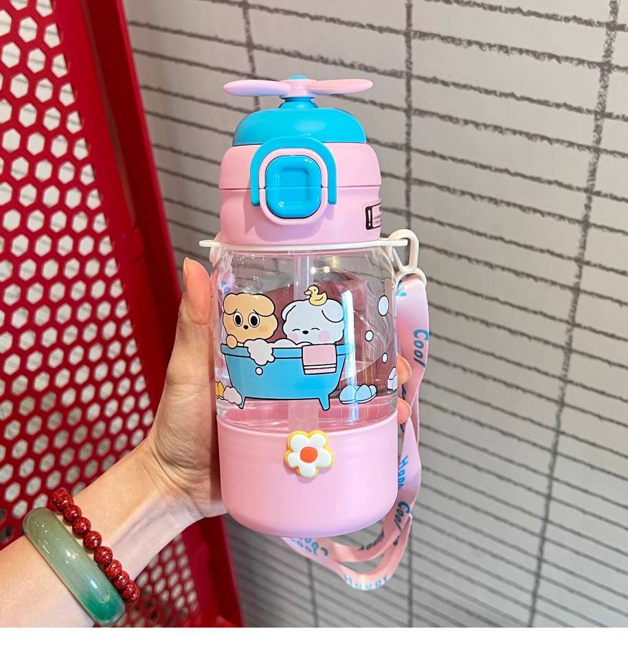 X152-XBD-2022 680ML children's water cup 2025 new female portable plastic cup large capacity kettle summer cute straw cup undefined