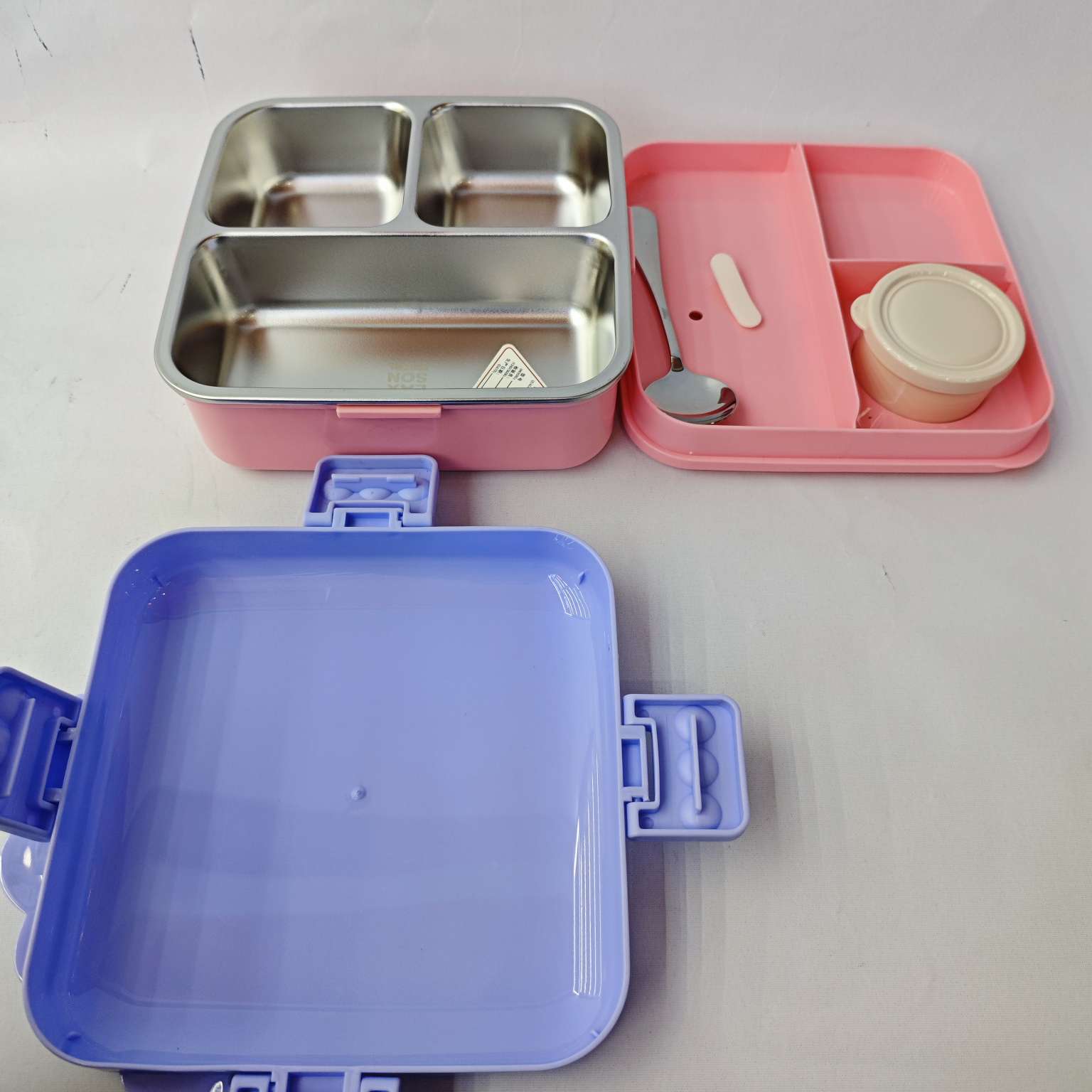 日用百货餐具系列 不锈钢多层保温饭盒 便携式保鲜盒 饭餐盒 热饭依旧热乎乎 Specification image