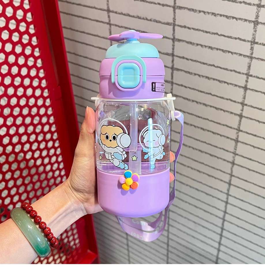 X152-XBD-2022 680ML children's water cup 2025 new female portable plastic cup large capacity kettle summer cute straw cup undefined
