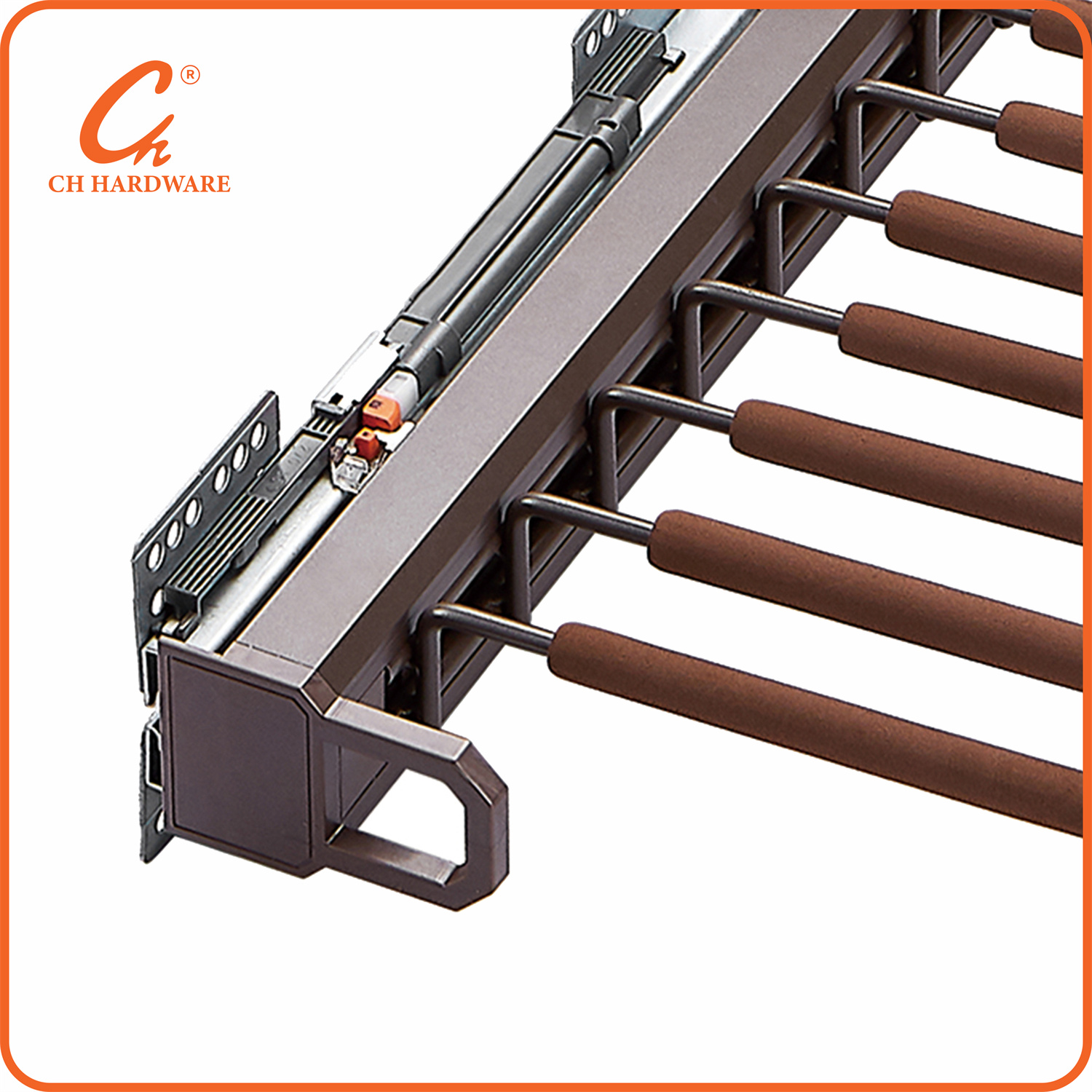 裤架 伸缩衣柜家用多功能裤抽 挂裤子架 侧装裤架详情6