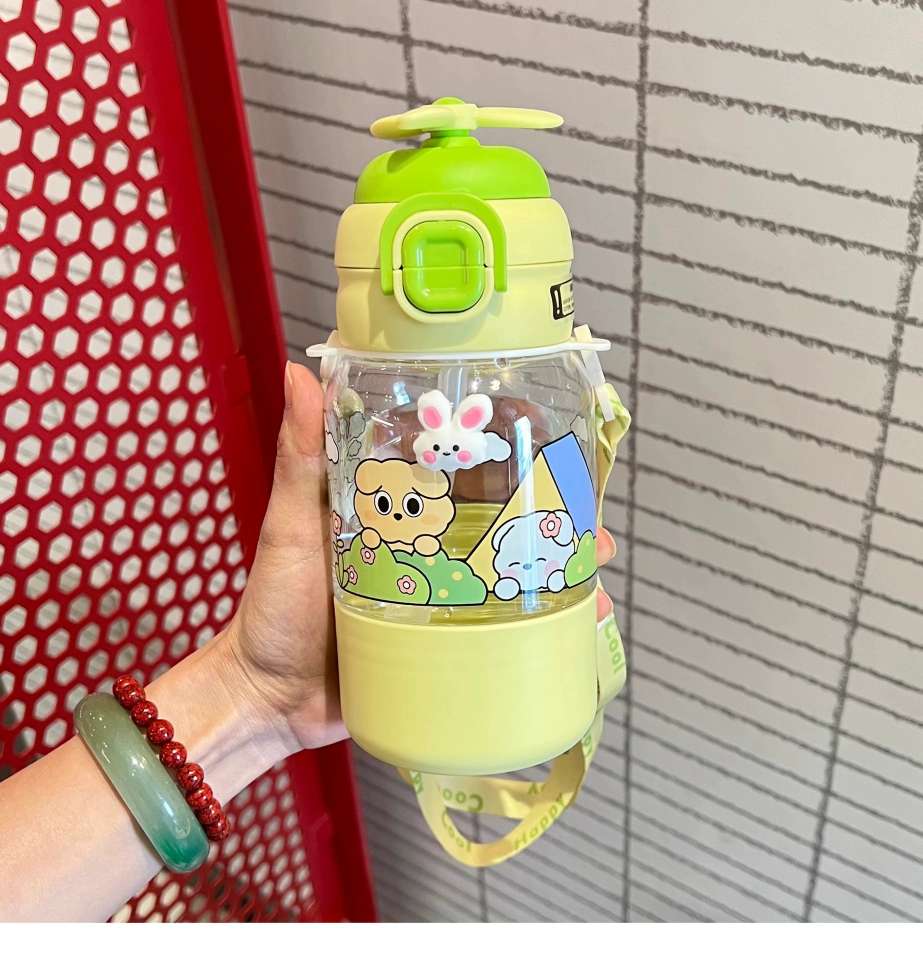 X152-XBD-2022 680ML children's water cup 2025 new female portable plastic cup large capacity kettle summer cute straw cup undefined