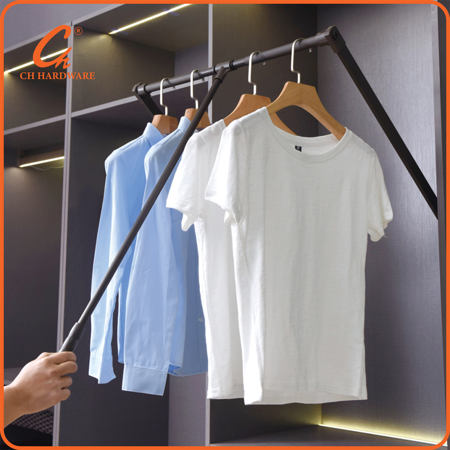 升降晾衣架实物图