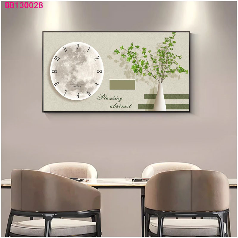 免打孔电表箱装饰画带钟表竖款现代简约遮挡客厅配电箱总开关挂画详情16