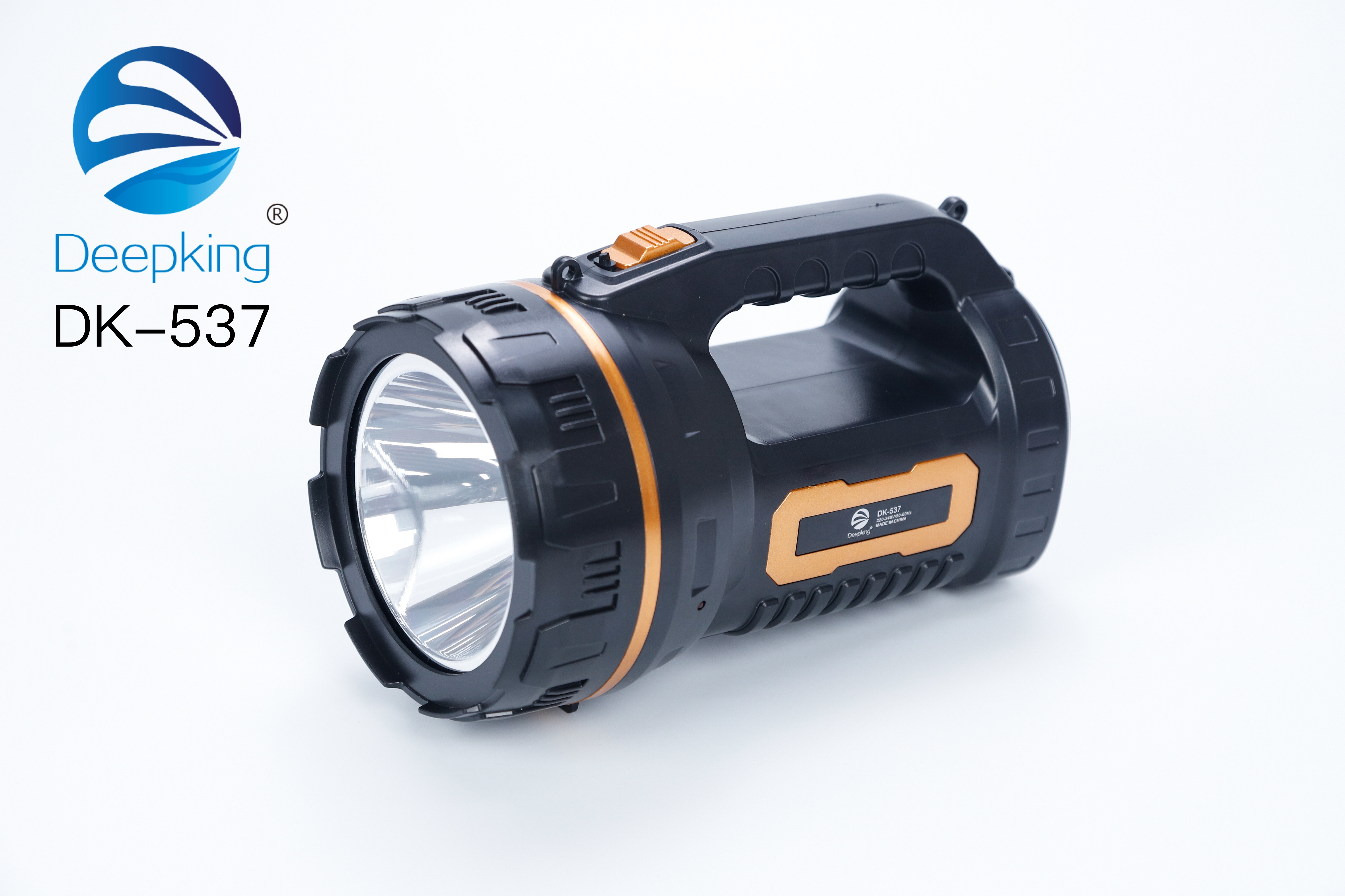 DeepKing 跨境  DK-537   强光锂电手提探照灯LED手电筒超亮充电超长续航户外