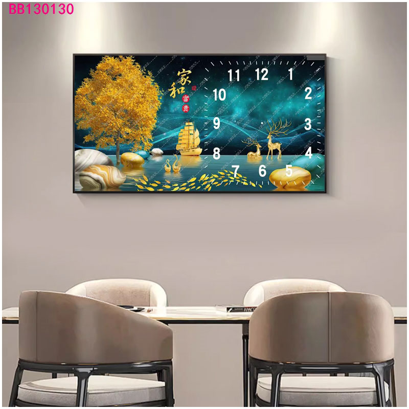 免打孔电表箱装饰画带钟表竖款现代简约遮挡客厅配电箱总开关挂画详情24