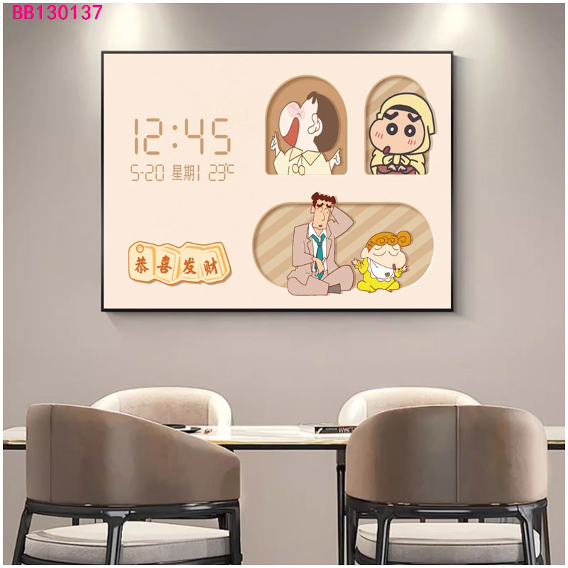 DIY electricity meter box decorative painting, magnetic distribution box hydraulic shielding hanging painting, 2024 new calendar clock mural, electricity meter box clock 263 Specification image