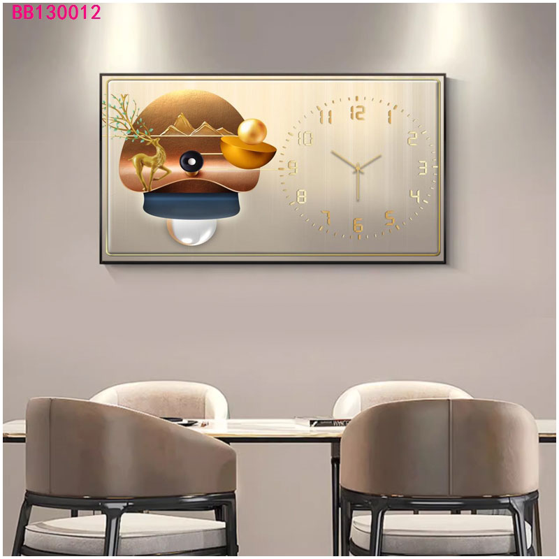 免打孔电表箱装饰画带钟表竖款现代简约遮挡客厅配电箱总开关挂画详情28