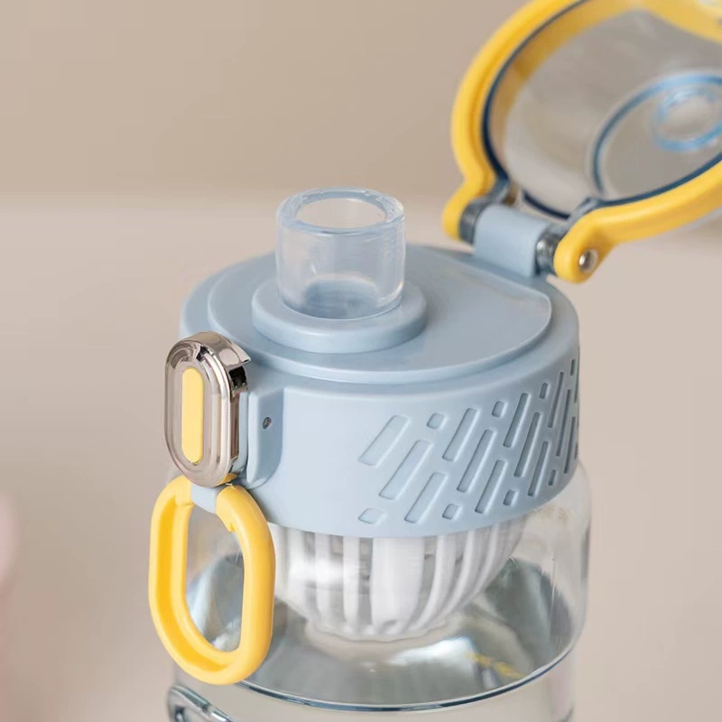 S98-YHSQ2079 High appearance level simple and fresh water cup with filter for male and female students outdoor sports portable cup details Picture