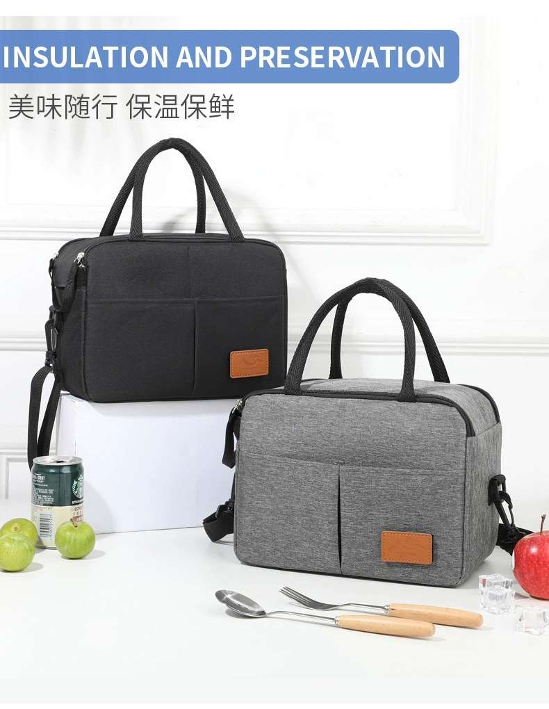 New cross-border Amazon multi-functional lunch bag, office workers' rice preservation ice pack, insulated lunch box bag, insulated bag detail image 5
