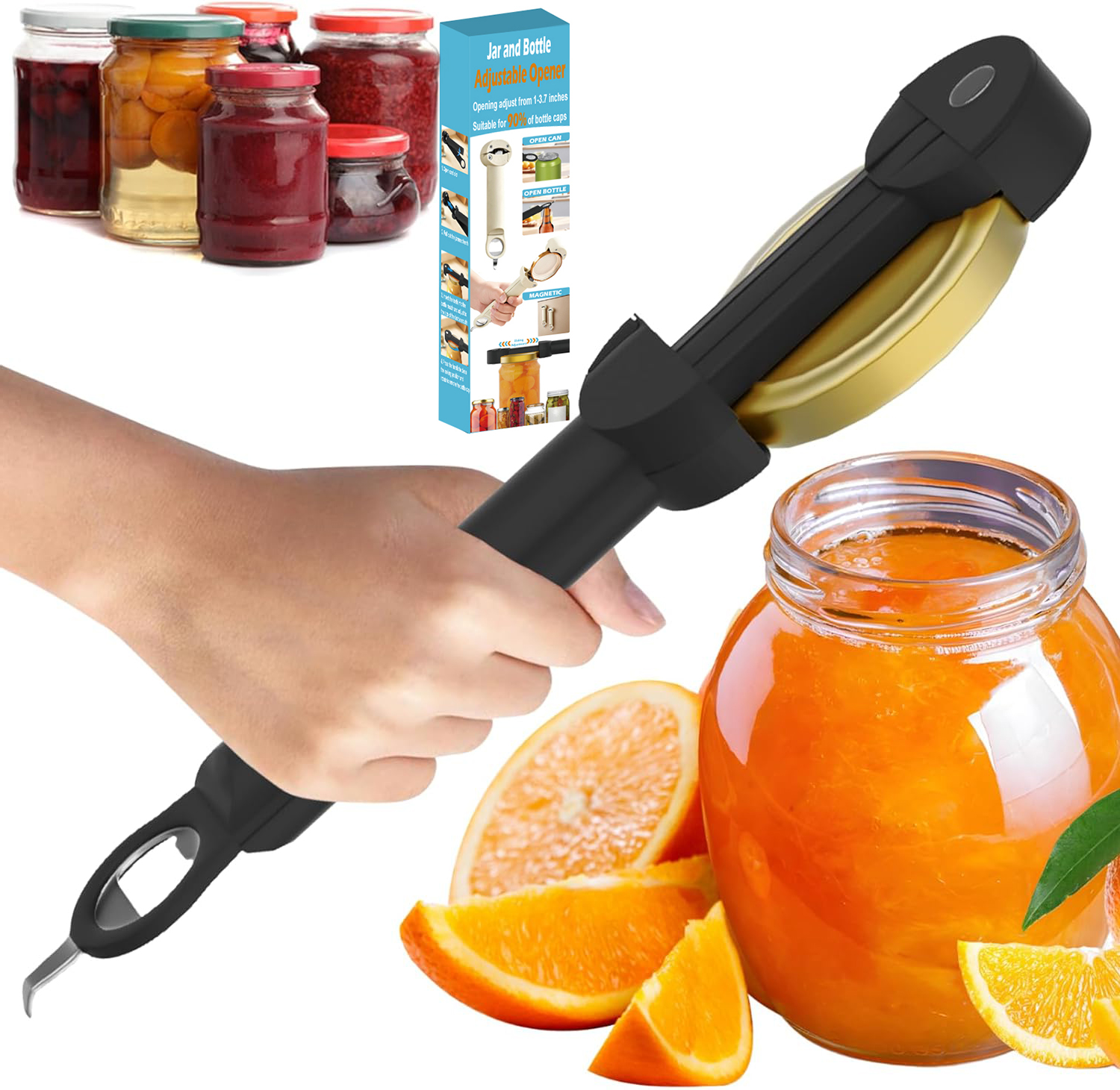 Multi functional Effort-Saving Bottle Opener Magnetic Beer Tappet Twist Cap Remover thumbnail