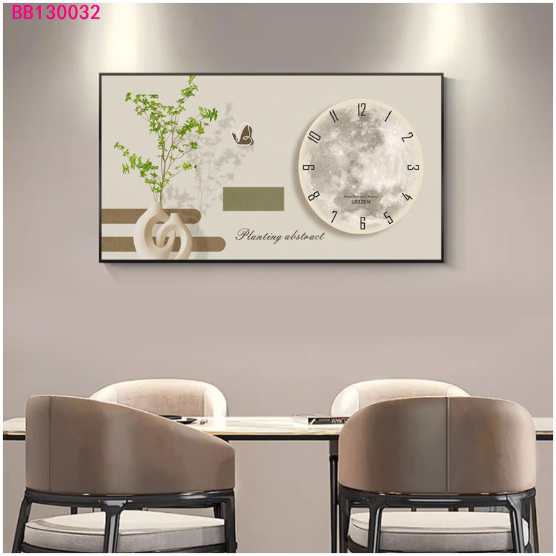 免打孔电表箱装饰画带钟表竖款现代简约遮挡客厅配电箱总开关挂画详情22