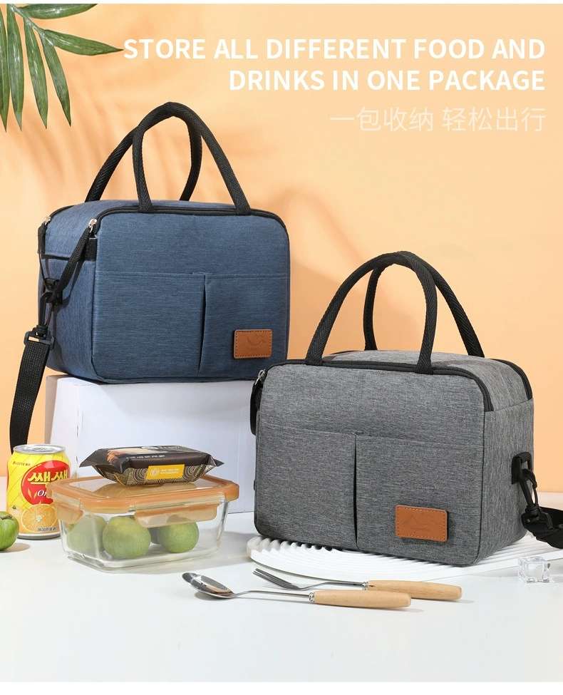 New cross-border Amazon multi-functional lunch bag, office workers' rice preservation ice pack, insulated lunch box bag, insulated bag detail image 11