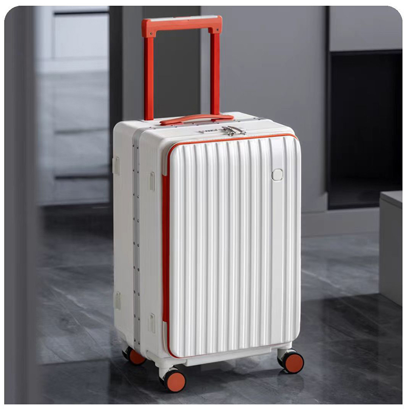 梅方箱包一鼎包业行李箱新款结实耐用加厚20寸旅行箱白底实物图