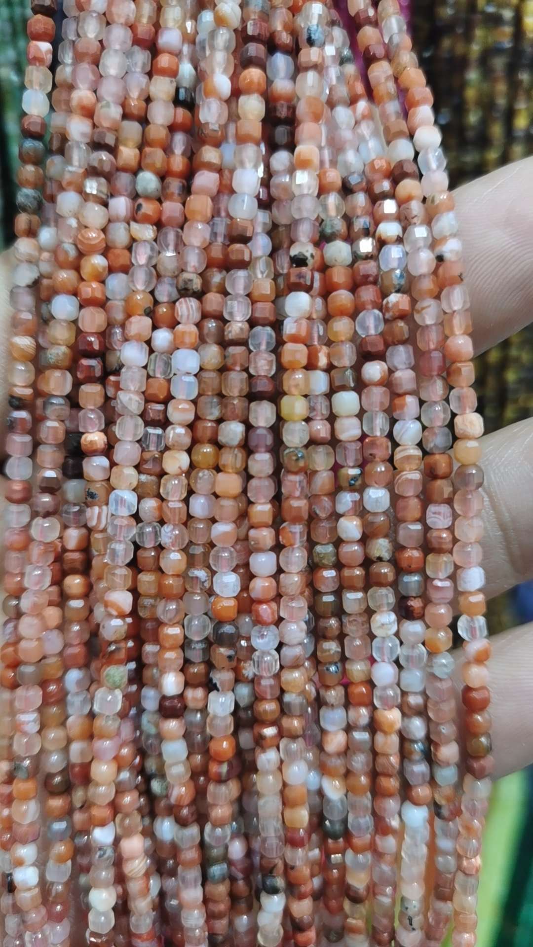 Tiger's eye stone, Shoushan stone, amethyst, rose quartz, malachite detail image 5