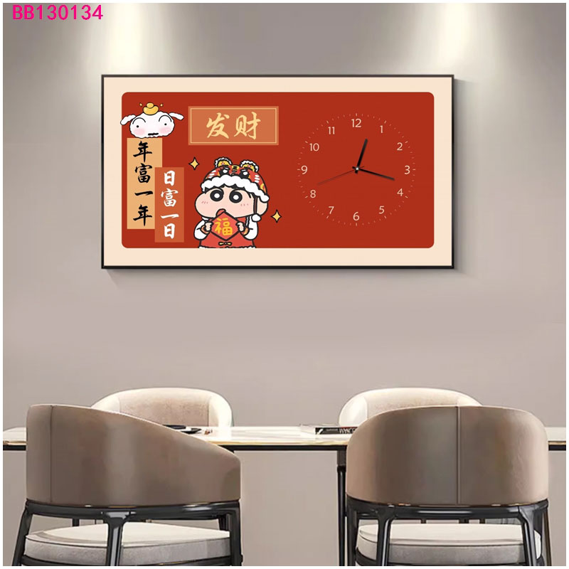 DIY electricity meter box decorative painting, magnetic distribution box hydraulic shielding hanging painting, 2024 new calendar clock mural, electricity meter box clock 263 details Picture