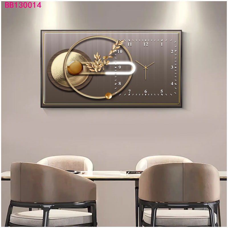 免打孔电表箱装饰画带钟表竖款现代简约遮挡客厅配电箱总开关挂画详情5