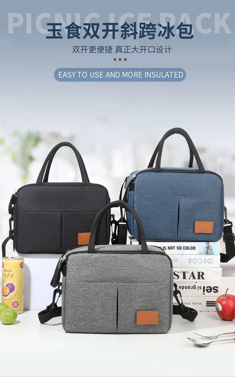 New cross-border Amazon multi-functional lunch bag, office workers' rice preservation ice pack, insulated lunch box bag, insulated bag detail image 12