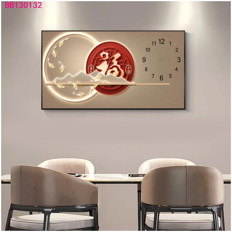 免打孔电表箱装饰画带钟表竖款现代简约遮挡客厅配电箱总开关挂画详情26