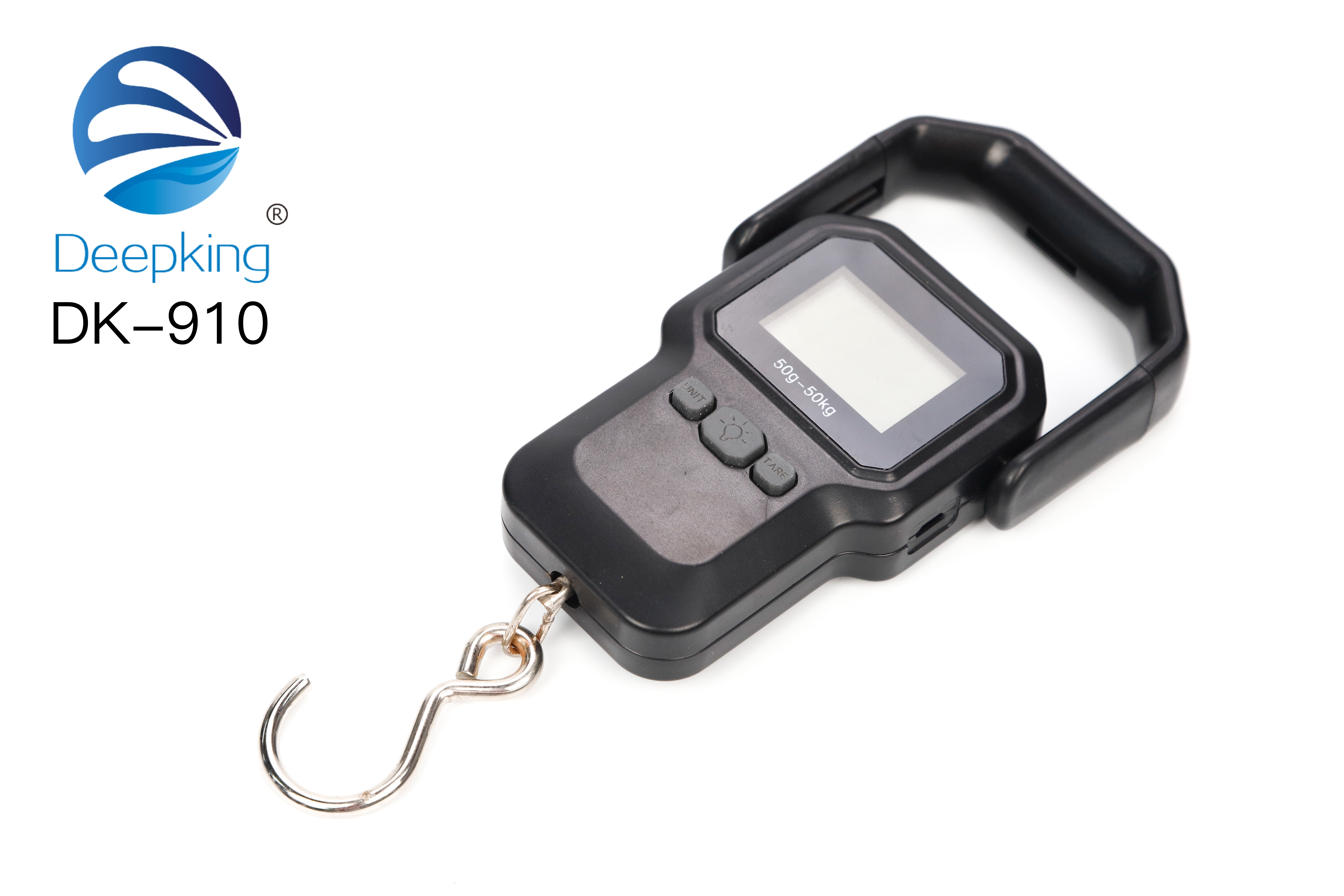 DeepKing 跨境  DK-910 迷你手提电子秤便携式高精度家用快递称小秤弹簧精准秤防欺诈计重