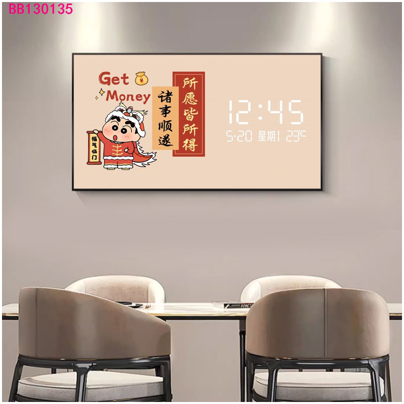 DIY electricity meter box decorative painting, magnetic distribution box hydraulic shielding hanging painting, 2024 new calendar clock mural, electricity meter box clock 263 Application Scenario