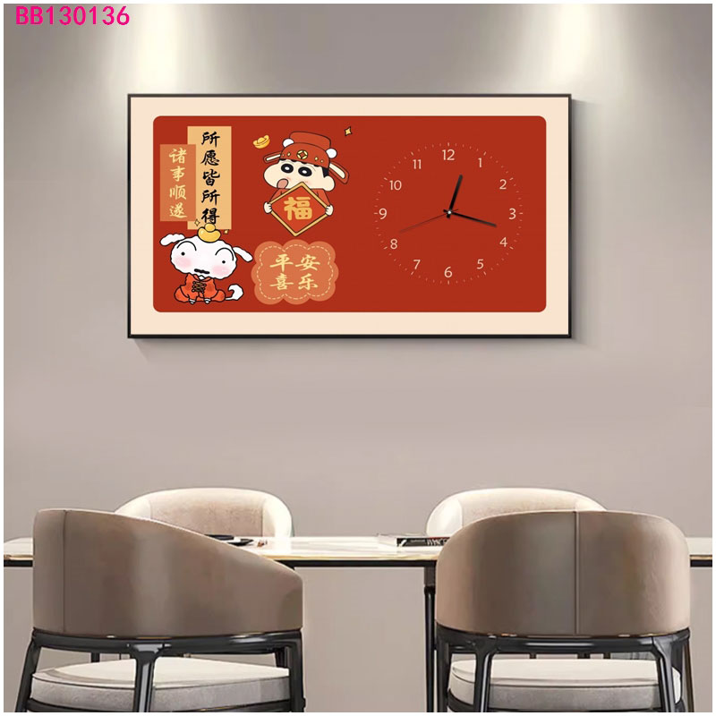 DIY electricity meter box decorative painting, magnetic distribution box hydraulic shielding hanging painting, 2024 new calendar clock mural, electricity meter box clock 263 Item Picture