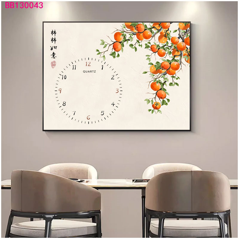 免打孔电表箱装饰画带钟表竖款现代简约遮挡客厅配电箱总开关挂画详情25