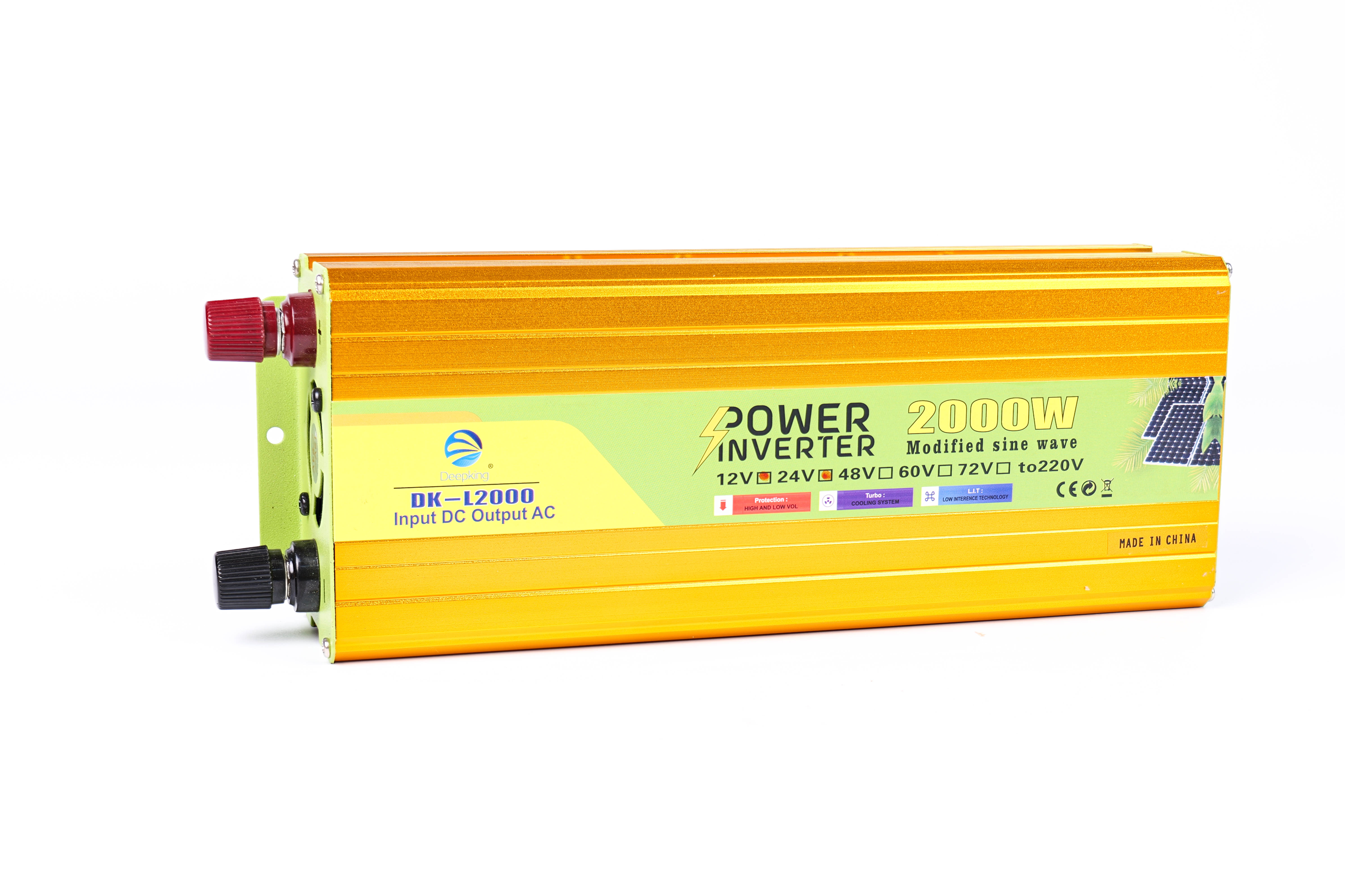 DeepKing cross-border 2000W outdoor 48V to 220v power supply electric bike converter, household inverter universal type