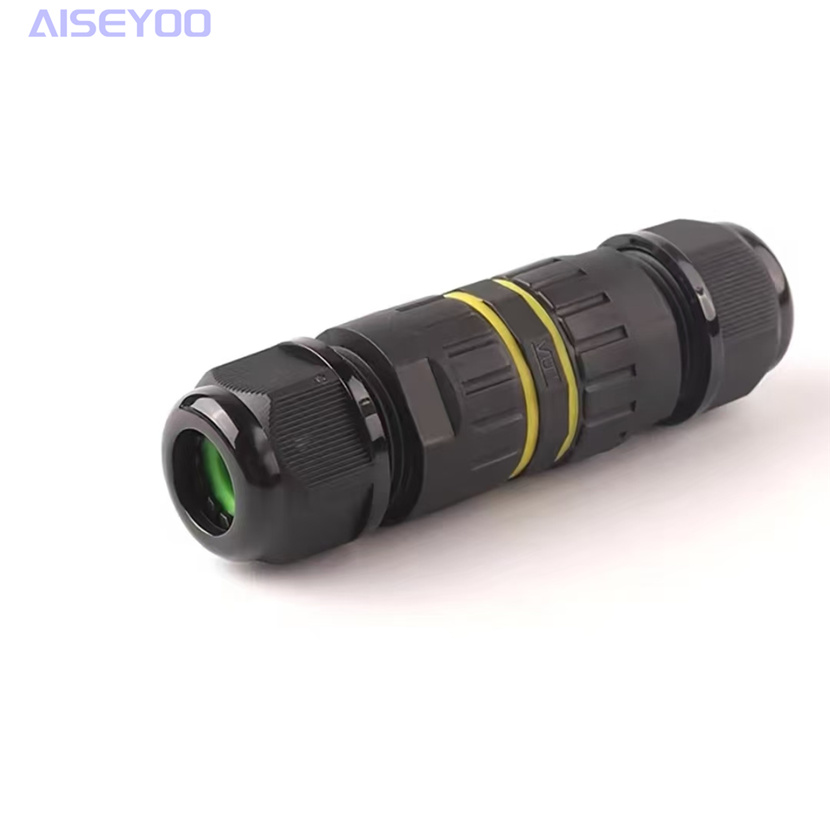绝缘免焊户外防雨IP68-M25S快速格兰头塑料M 电缆接头电线连接器 防水连接器三芯户外尼龙电缆防水接头 详情图5