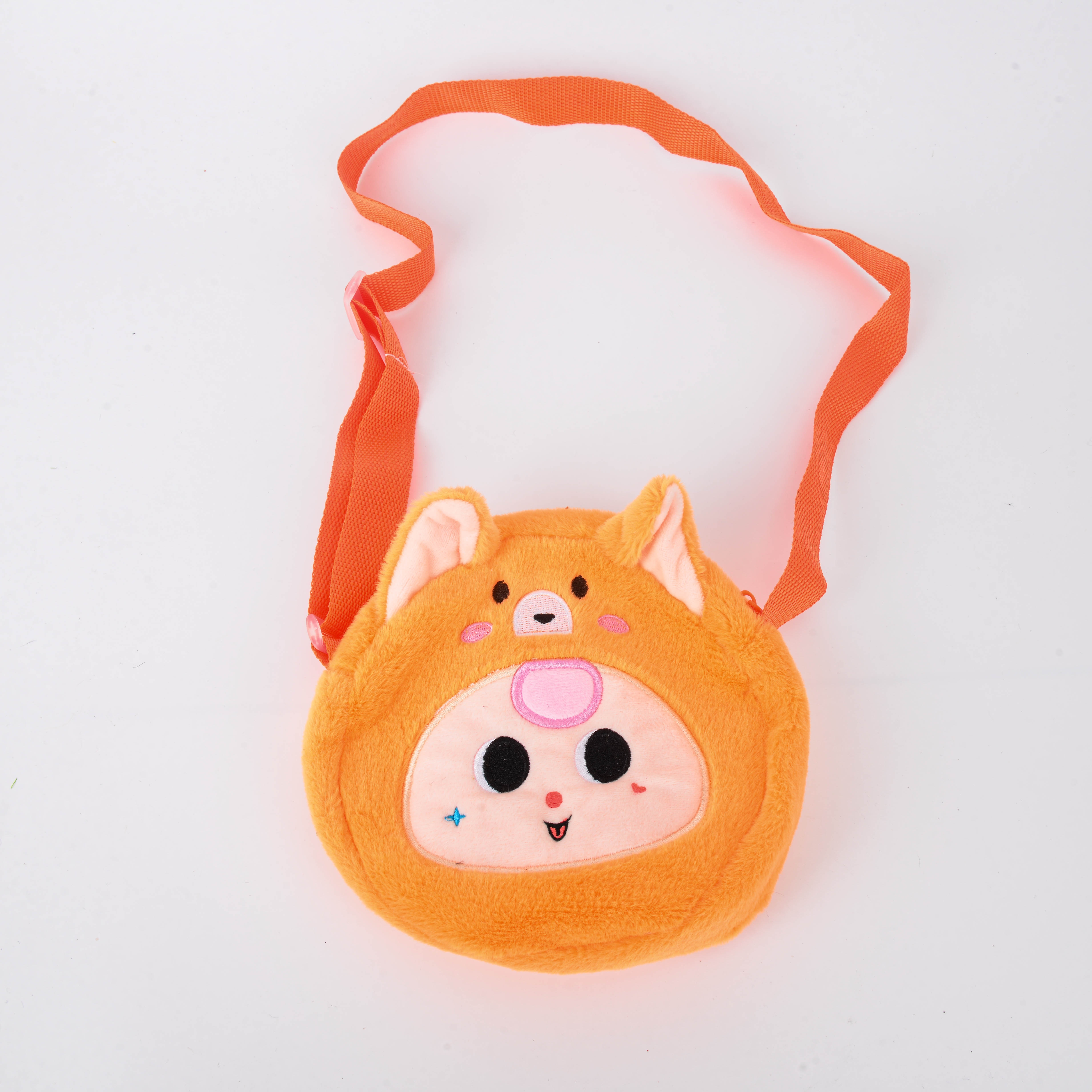 Cute cartoon anime round small wallet, plush toy earphone case, key hanging bag, cinnamon dog, pudding dog doll Application Scenario