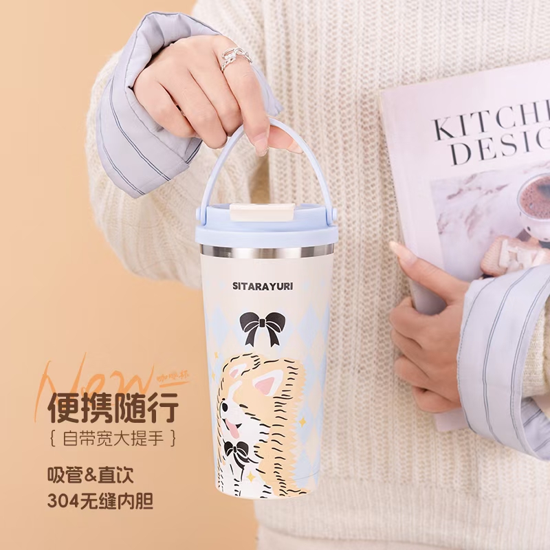 Fashionable dual-drink portable Capibara 3D coffee cup detail image 7