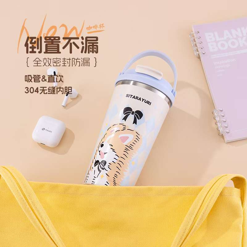 Fashionable dual-drink portable Capibara 3D coffee cup detail image 6