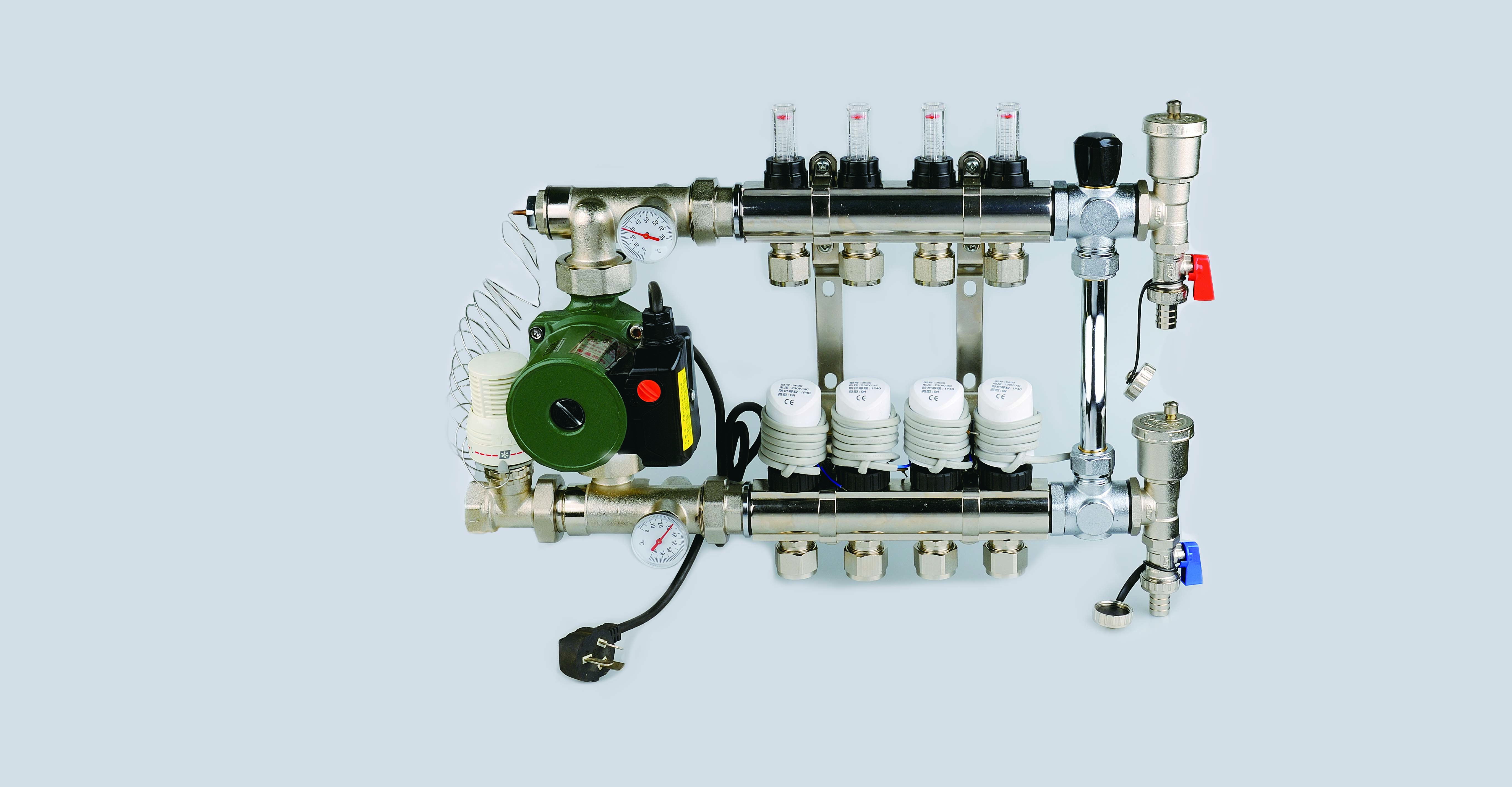 Solerad brass manifold