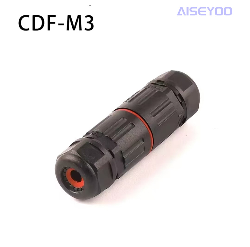 IP68免螺丝防水连接器 CDF-M3两三芯直通防水接头 户外免焊对接防水连接器 绝缘阻燃免焊对连电线接线端子 