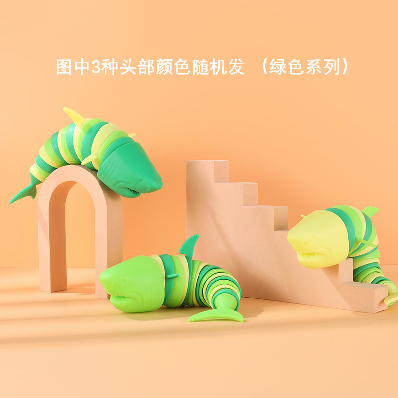跨境解压鲨鱼海豚创意办公趣味减压龙虾新奇特玩具产品图