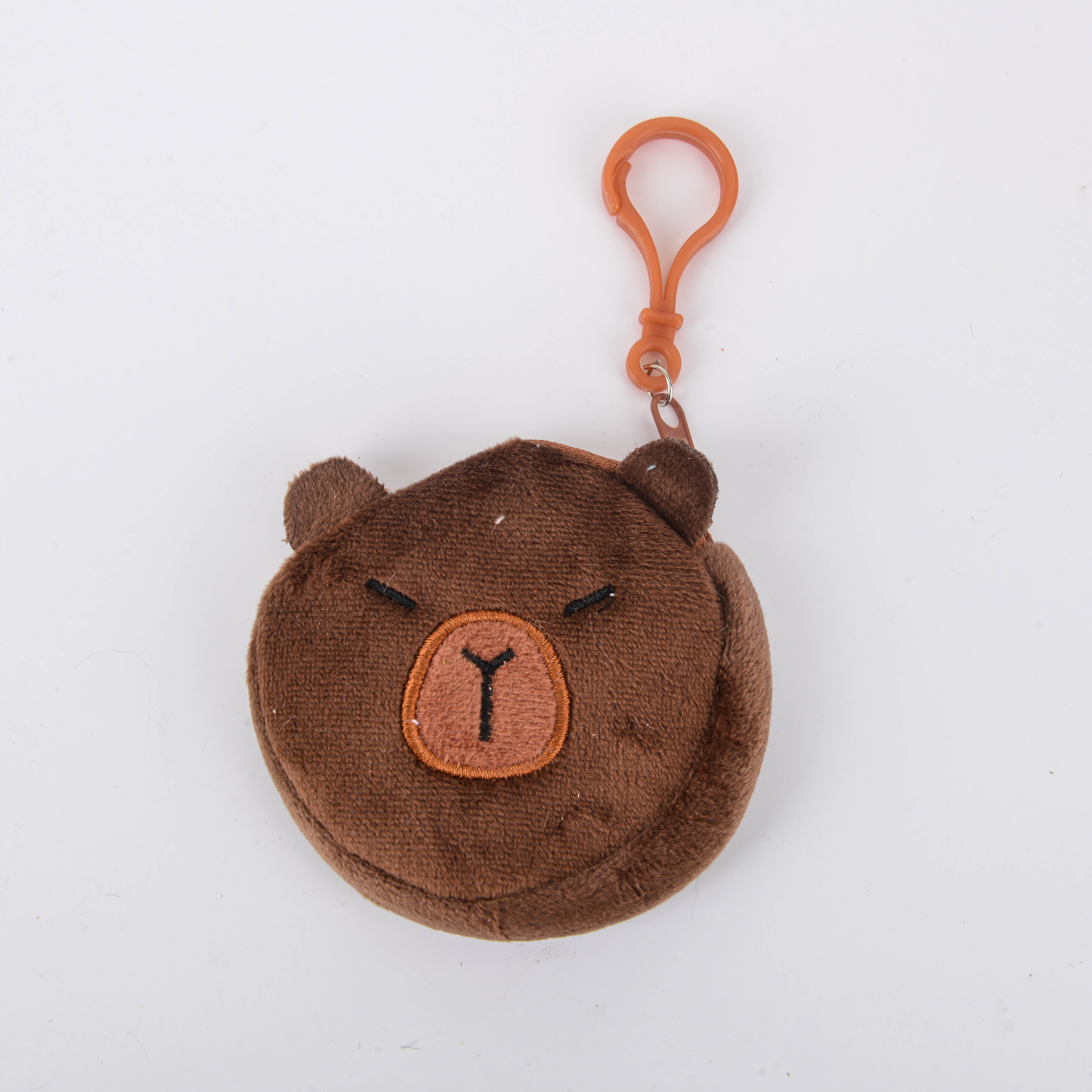 Cute cartoon anime round small wallet, plush toy earphone case, key hanger Application Scenario