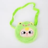 Cute cartoon anime round small wallet, plush toy earphone case, key hanging bag, cinnamon dog, pudding dog doll Item Picture