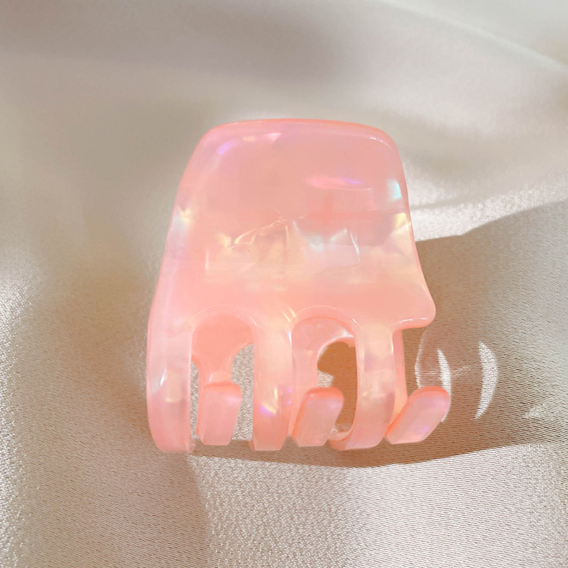 醋酸彩色纹理发饰 韩版小号气质后脑勺公主头简约发抓女小号抓夹 头饰详情图6