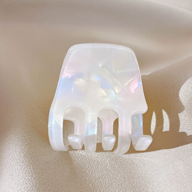 醋酸彩色纹理发饰 韩版小号气质后脑勺公主头简约发抓女小号抓夹 头饰详情图10