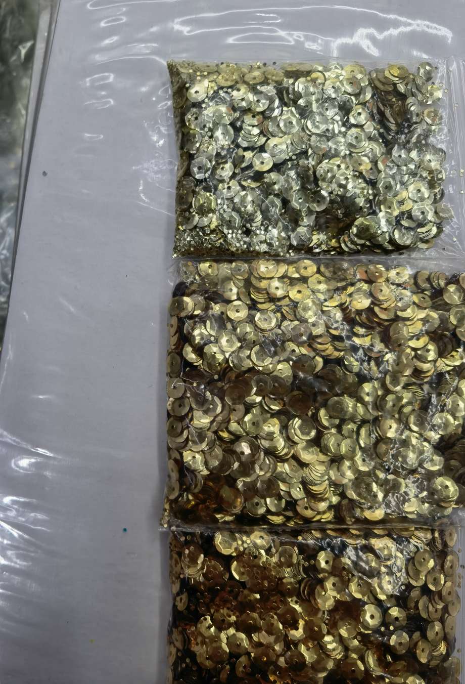 6mm eco-friendly curved gold sequins, suitable for jewelry and bags, handcrafted DIY, high-quality sequins, Jincan 149 detail image 5