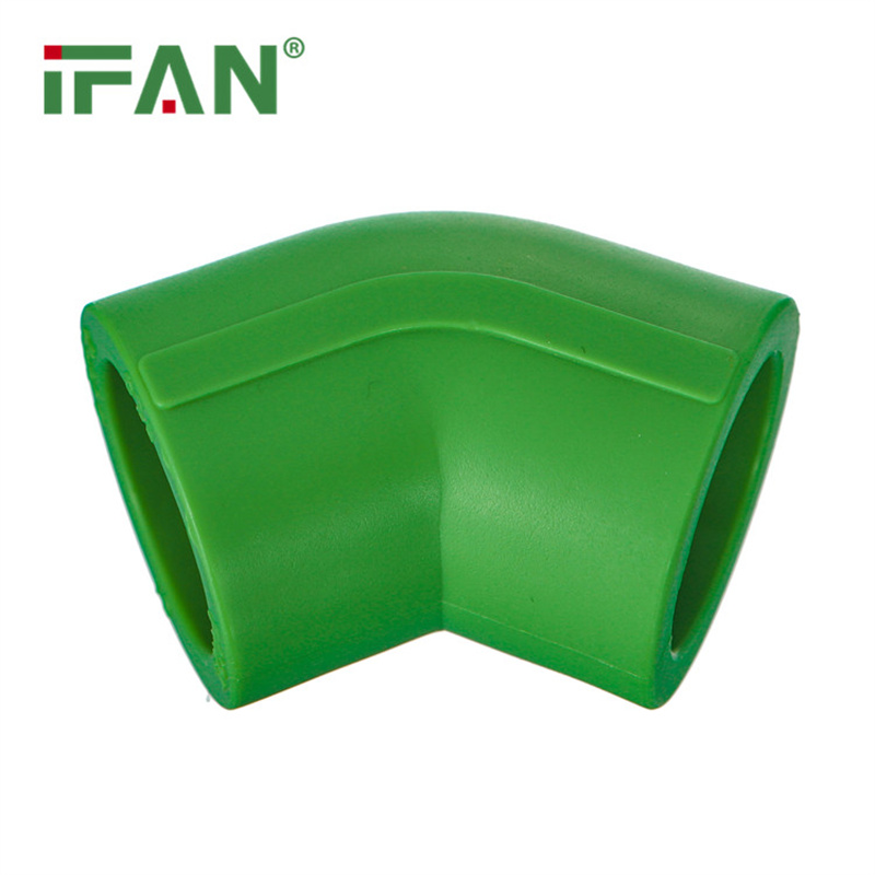 IFAN PPR 45°Elbow Plastic Plumbing PPR Pipe Connect Fittings Specification image