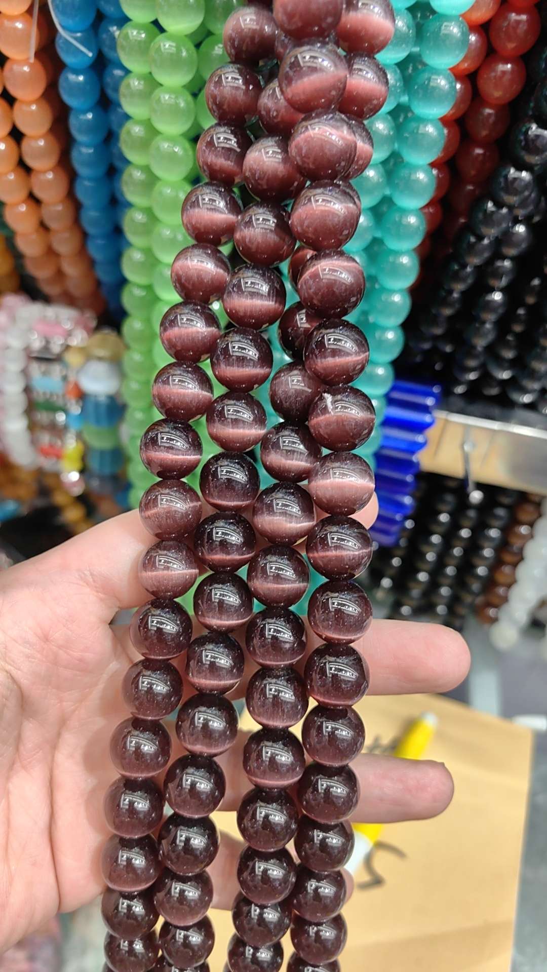 猫眼珠子 散珠串珠 DIY饰品配件 手工制作饰品材料 珠子手链项链配件 批发零售 详情图2