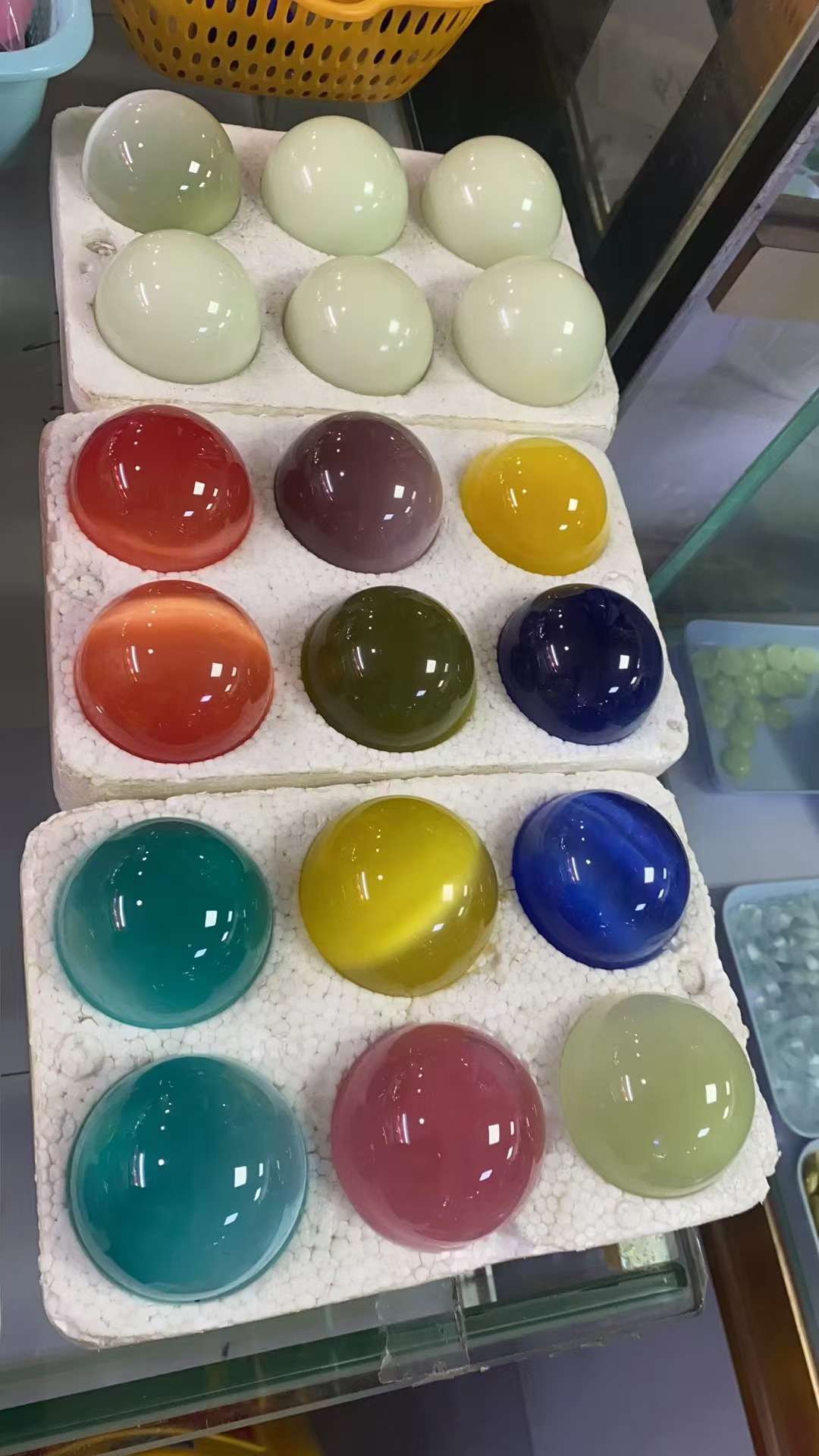 猫眼球 蛋白球手工玻璃制品 独特玻璃工艺品 适合送礼的艺术品详情图4