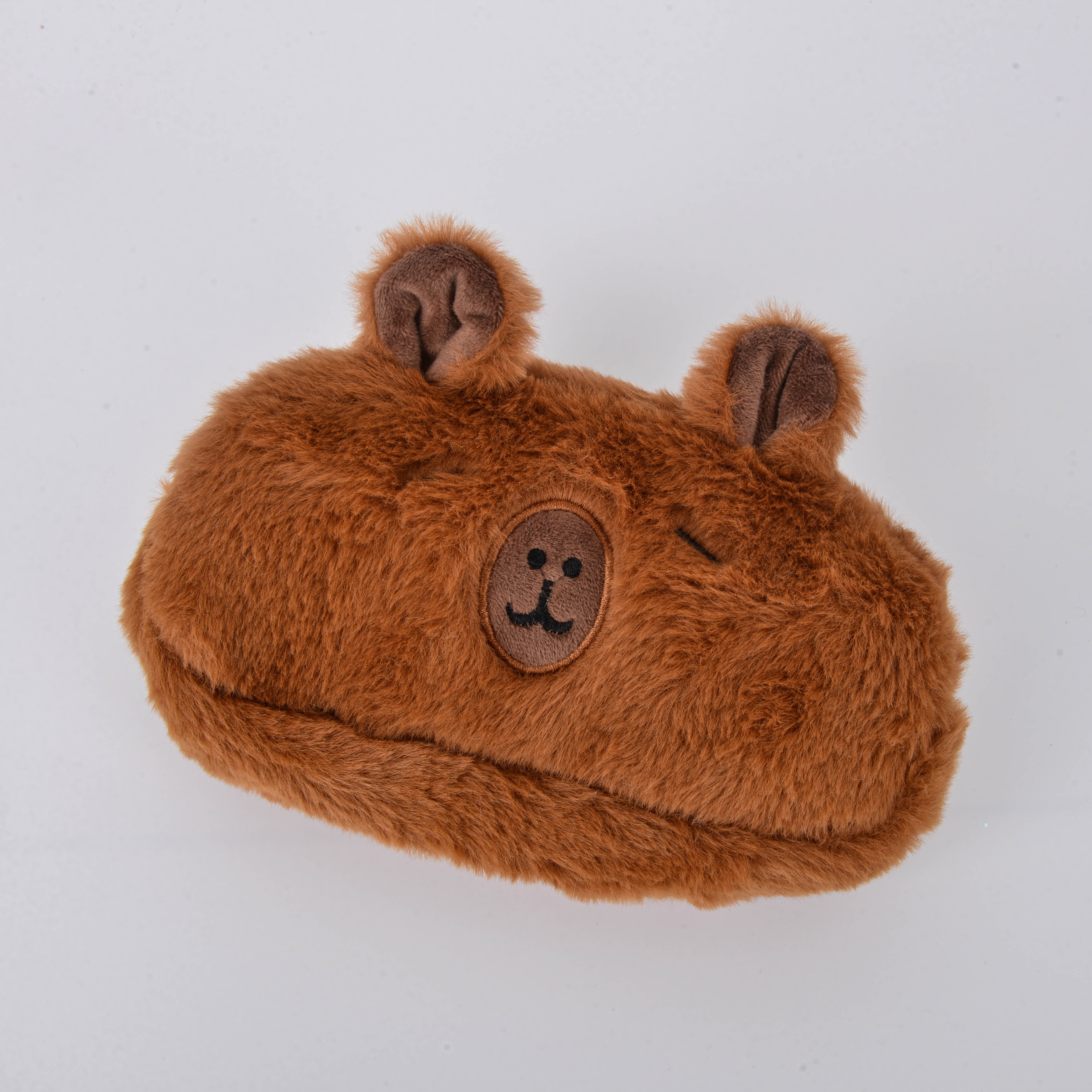 The same style of Capibala plush pen case as Xiaohongshu, cute cartoon stationery storage bag, large-capacity stationery box details Picture