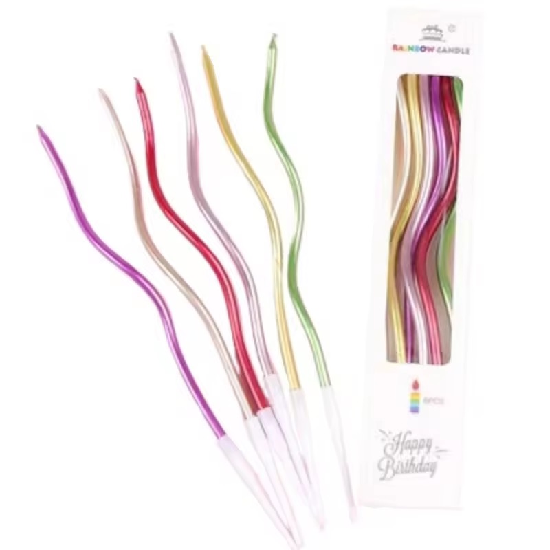 Electroplated paint seven-color candle cake decoration plug-in, birthday candles, dessert counter baking decoration, birthday small candles, candles, aromatherapy candles, aromatherapy candle gift box, household candles, candles, aromatherapy cake candles, small candles pic 4