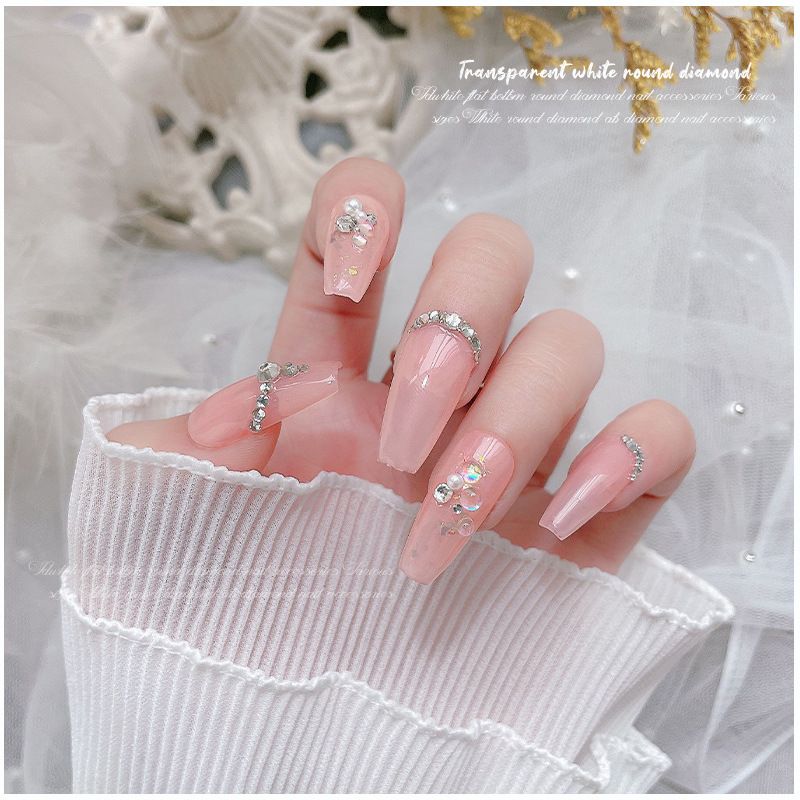 1,440 imitation Austrian nail diamonds, super shiny nail water diamonds, Czech Austrian diamond flat bottom round diy, International Trade A diamond flat bottom small round diamond nail accessories, nail accessories, nail accessories, nail diy accessories Item Picture