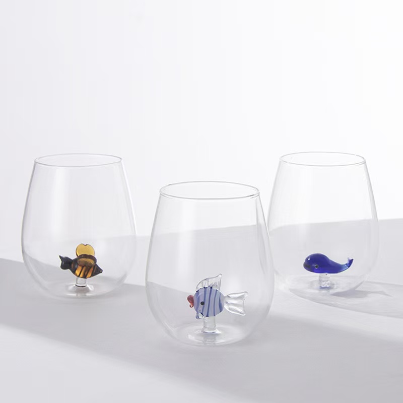 玻璃杯/保温杯/茶之恋泡茶杯/威士忌杯/高脚玻璃杯桔色产品图