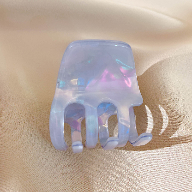 醋酸彩色纹理发饰 韩版小号气质后脑勺公主头简约发抓女小号抓夹 头饰详情图8