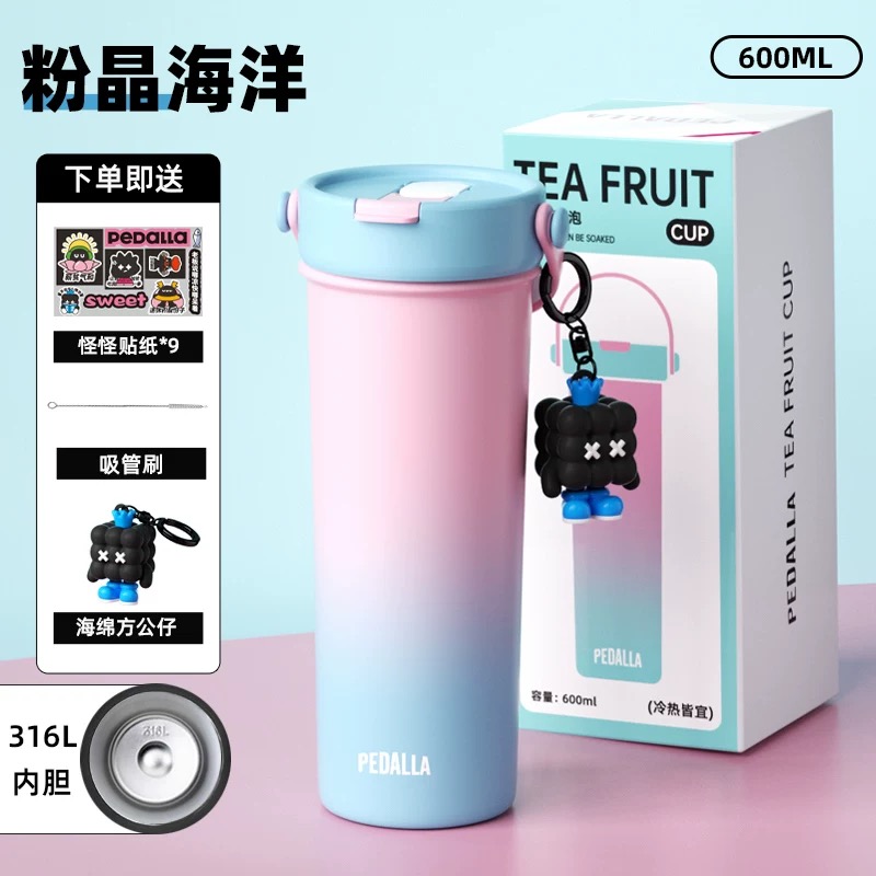 Thermos cup, women's large-capacity, high-appearation-level water cup, portable coffee, portable straw cup, 2025 new model Application Scenario