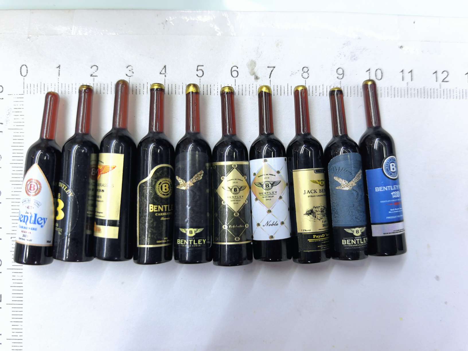 仿真微缩食玩树脂小酒瓶diy迷你红酒超市便利店玩具过家家